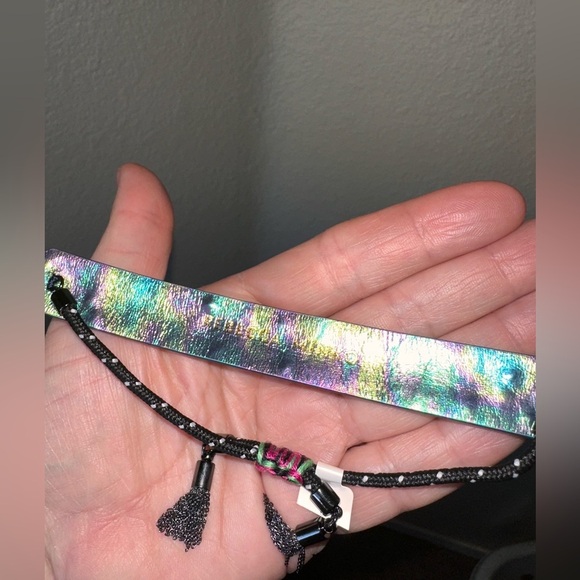 Super women Rebecca Minkoff beaded leather bolo bracelet - Picture 3 of 7